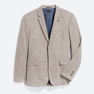 Linen Herringbone Blazer